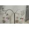 Boucles d'oreilles coeur blanc AB en cristal de Swarovski sur clous argent 925