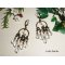 Boucles d'oreilles fleurs et pampilles avec gouttes en cristal