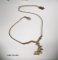 Bracelet/chaine de cheville avec branche et fée en métal bronze