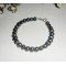 Bracelet en perles de culture grises et argent 925