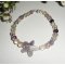 Bracelet étoile en améthyste et pierres de fluorite sur argent 925