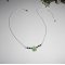 Collier original en argent 925 avec tortue et perles en jade sur chaine