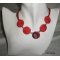 Collier photo personnalisée de couleur rouge