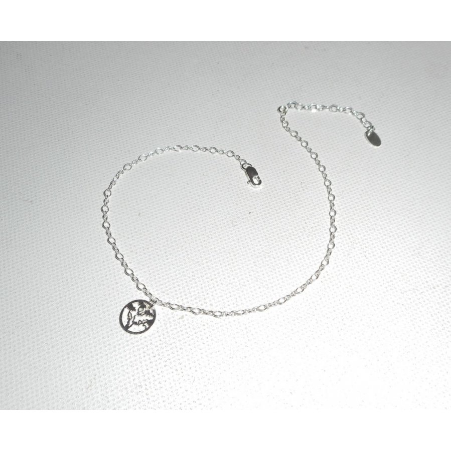 Bracelet/chaine de cheville avec médaille arbre de vie sur chaine argent 925