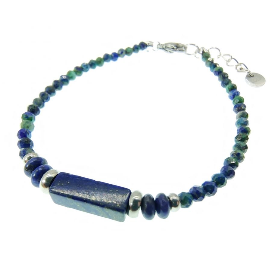 Bracelet fin en pierres de Lapis Lazuli 