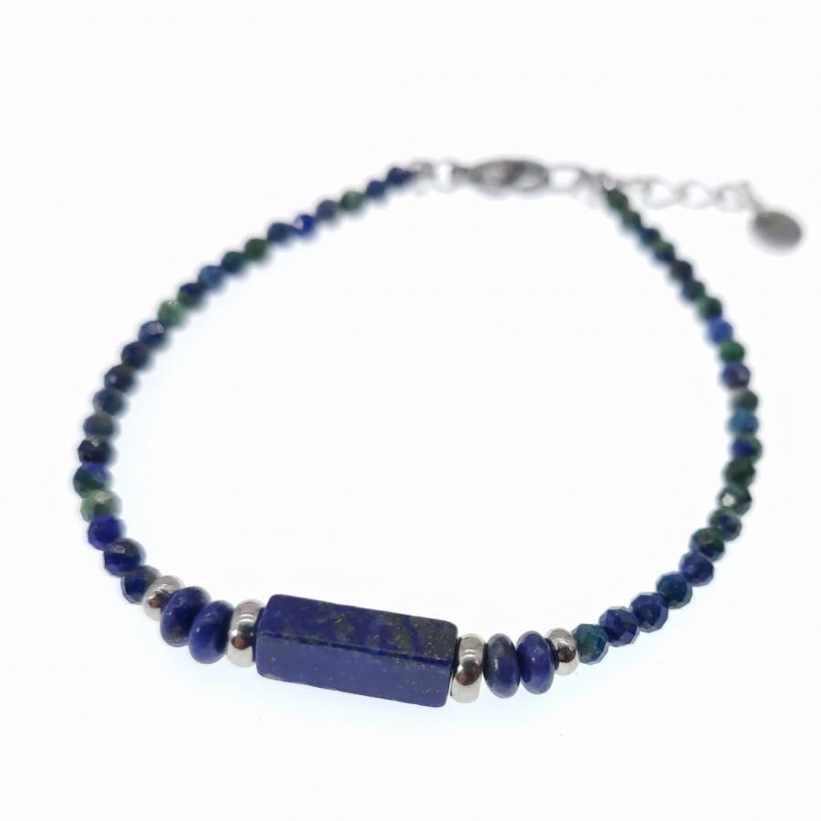 Bracelet fin en pierres de Lapis Lazuli 