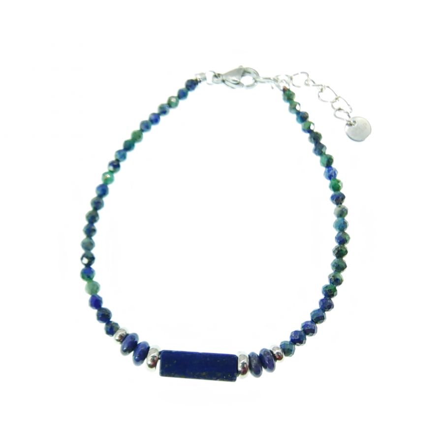 Bracelet fin en pierres de Lapis Lazuli 