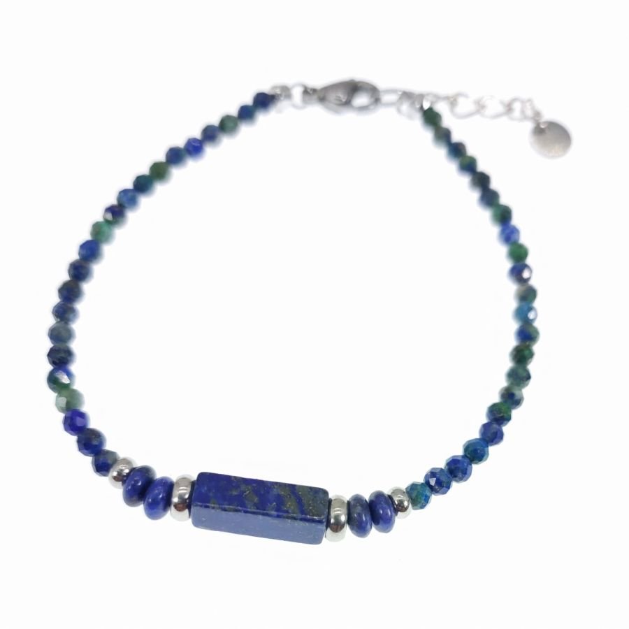 Bracelet fin en pierres de Lapis Lazuli 